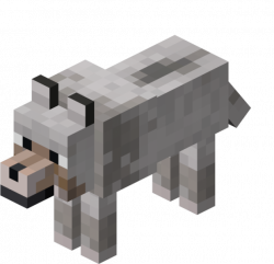 Minecraft wolves...sooo cute, and unless I have some pork on me ...