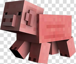 Mincraft pig illustration, Large Minecraft Pig transparent ...
