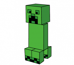 Minecraft Creeper Drawing at GetDrawings.com | Free for personal use ...