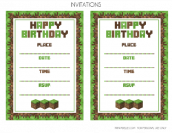 FREE Minecraft Printables | Catch My Party