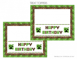 FREE Minecraft Printables | Catch My Party
