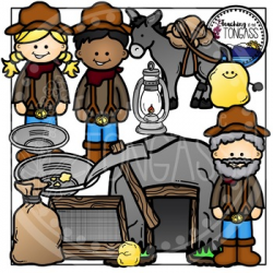 Gold Rush Mining Clipart | Products in 2019 | Clip art ...