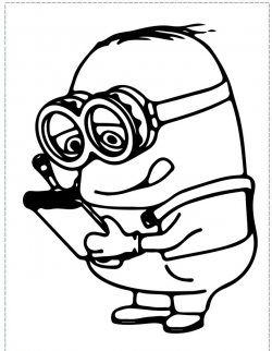 Free Minion Clip Art Black And White, Download Free Clip Art ...