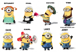 For those of you calling the tall one eyed minion Kevin, it ...