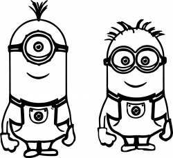 Minion Outline Drawing at PaintingValley.com | Explore ...