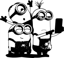 Download minion selfie coloring pages clipart Minions ...