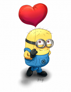 Minion Heart Cliparts - Minions Valentines Day Free PNG ...