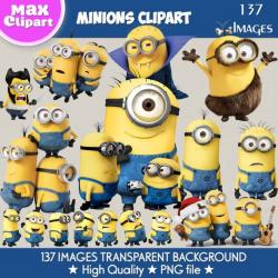 MINIONS clipart png images, Digital Cliparts, Graphic ...