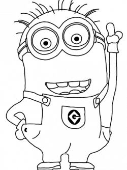 Minion Drawing Template at GetDrawings.com | Free for personal use ...