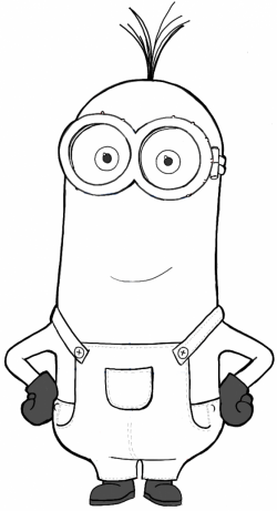 How to Draw Kevin from The Minions Movie 2015 in Easy Steps ...