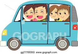 Vector Stock - Happy family car minivan. Stock Clip Art ...