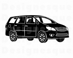 Minivan #4 SVG, Minivan SVG, Family Car Svg, Minivan Clipart, Minivan Files  for Cricut, Minivan Cut Files For Silhouette, Png, Eps, Vector