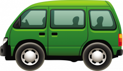 Green Minivan PNG Clipart - Download free images in PNG