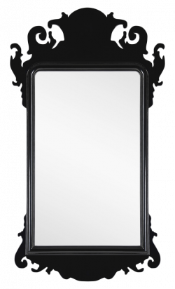 Black Lacquer Chippendale Mirror | Mirror image, Mirror mirror and ...