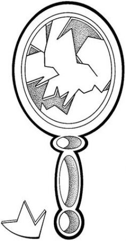 Hand held mirror drawing Coloring Pages Spiegel Spiegel ...