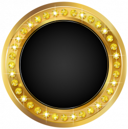 Seal Gold Black PNG Transparent Clip Art Image | Gold Seal ...