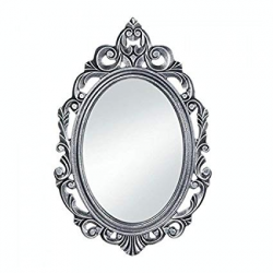 Accent Plus Silver Royal Crown Oval Mirror
