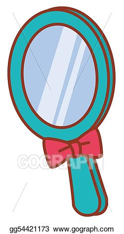 Drawing - An oval mirror. Clipart Drawing gg54421173 - GoGraph