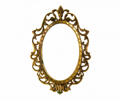 Mirror Clipart Oval Shaped Object - Vintage Oval Frame Png ...