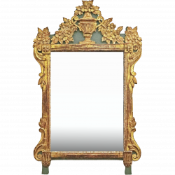 French Mirror Directoire Style Gilt Carved Wood Antique Rectangular ...