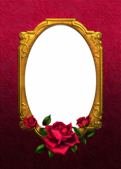 Red and Gold Rose Tansparent Frame | Marcos✨ | Pinterest | Gold ...