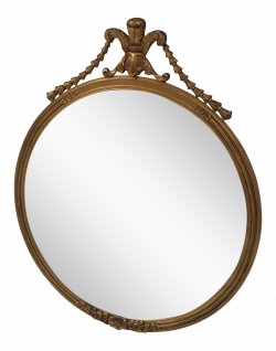 French Victorian Gold Leaf Mirror | Chairish