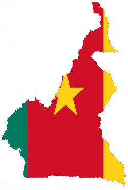 flag map of Cameroon - Home at One Point | Home is Where my Heart Is ...