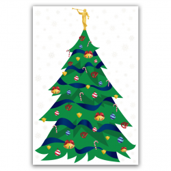 Missionary Christmas Tree Poster - Traditional