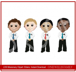 LDS Missionary Clipart: Instant Download