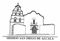 California missions coloring pages