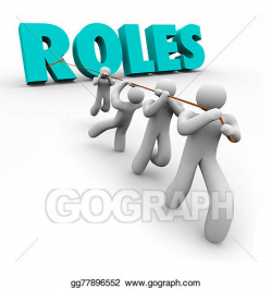 Drawing - Roles word pulled by team members jobs duties ...