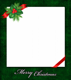 Christmas PNG Frame with Mistletoe | Gallery Yopriceville - High ...