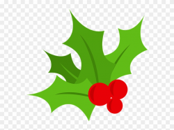 Holly Leaves Clipart - Mistletoe Graphic - Free Transparent ...