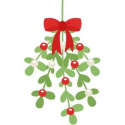 111682: mistletoe | Christmas | Mistletoe clipart, Christmas ...