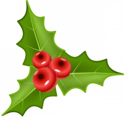 Holly With Berries Clip Art at Clker.com - vector clip art online ...