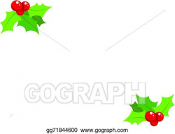 Vector Art - Cartoon simple mistletoe decorative ornament ...