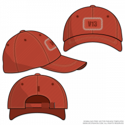 Baseball Cap Vector Template | Flat | Pinterest | Baseball cap ...