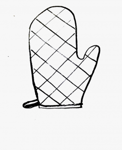 Clipart Winter Mitten - Drawing Of Oven Mitts #173341 - Free ...