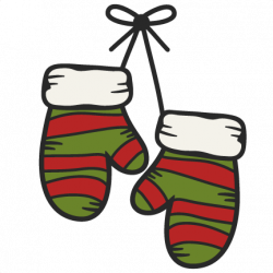 Large hanging mittens clip art - WikiClipArt