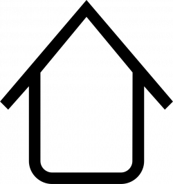 Up Arrow With House Shape Outlined Symbol Svg Png Icon Free Download ...