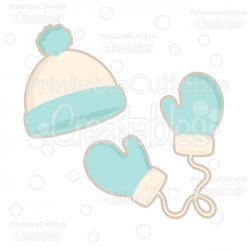 Winter Hat & Mittens FREE SVG Cutting Files & Clipart