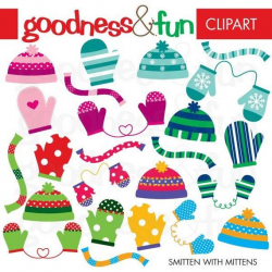 Buy 2, Get 1 FREE - Smitten With Mittens Clipart - Digital Winter  Accessories Clipart - Instant Download