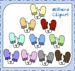 Mittens Clipart / Winter Clipart / Clothes Clipart