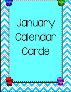 January Calendar Cards (mittens)