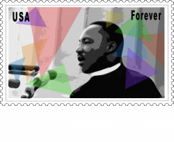 Clipart - Martin Luther King Jr. Stamp | Black History | Pinterest ...