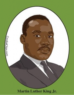 Martin Luther King Jr. Color Clip Art or Mini Poster | US ...