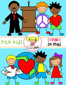 MLK Kids Clipart