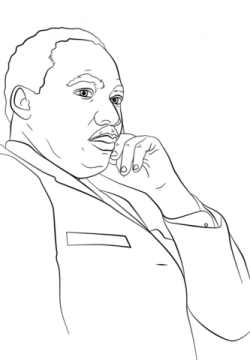 Martin Luther King, Jr. coloring page | Free Printable ...