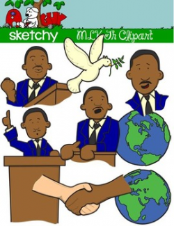 Martin Luther King Jr / MLK Fun Clipart / Graphics