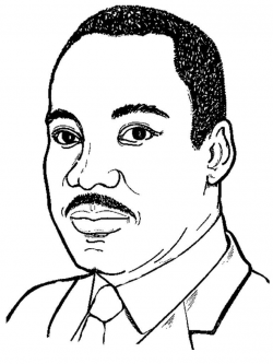 Simple MLK Clipart Images Mlk Coloring - Clipart1001 - Free ...